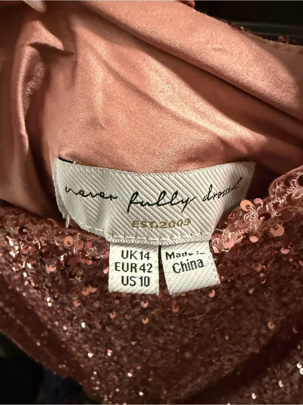 Never Fully Dressed Dorris Pink Sequin Maxi Skirt - Picture 3 of 4